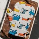 Colourful half-linen oven mitt "Puppies"